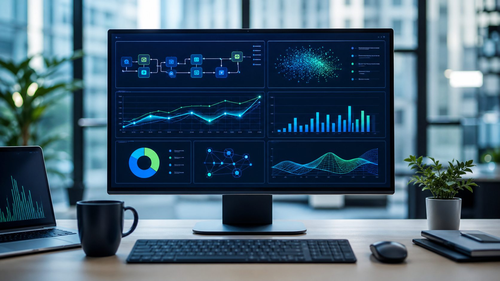 AI analytics dashboard for forecasting and model operations